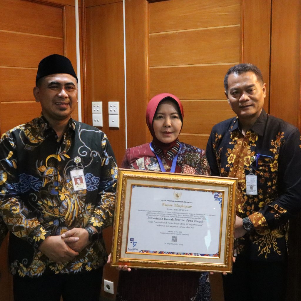 Pemprov Jateng Raih 2 Penghargaan Kearsipan Terbaik Nasional